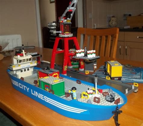 Lego 7994 City Harbour with Crane and Ship PLUS Lego 7992 Container Stacker Set | eBay