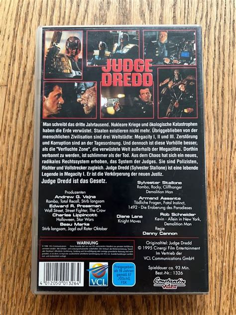 Vhs Judge Dredd Silvester Stallone Kaufen Auf Ricardo