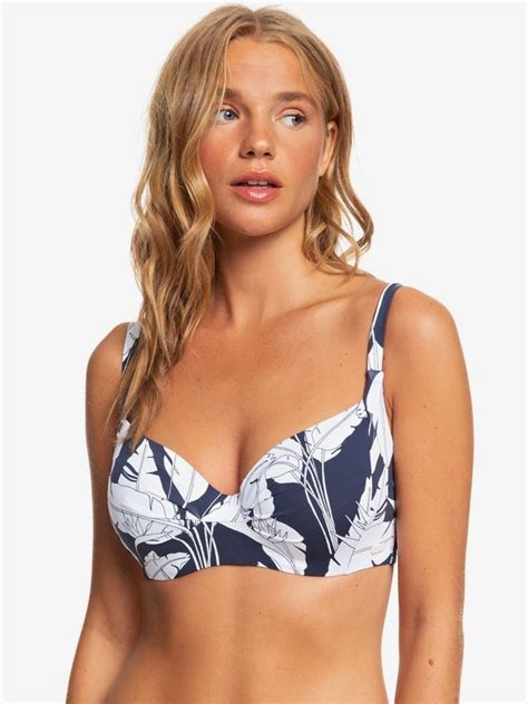 Printed Beach Classics D Cup Underwired Bra Bikini Top 3613375147569