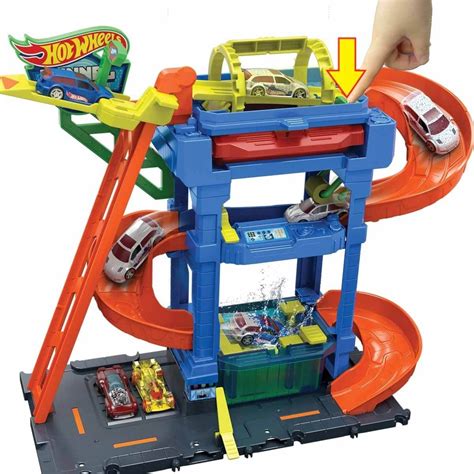 Hot Wheels Oto Yıkama Oyun Seti HTN Hot Wheels Araçlar Toolstoy