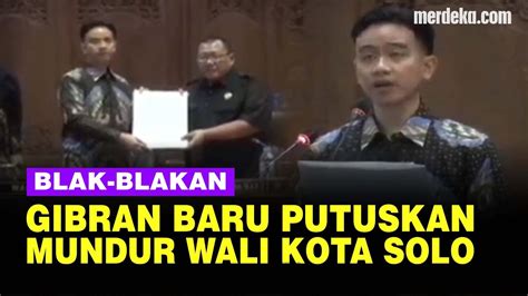 FULL Depan DPRD Surakarta Gibran Blak Blakan Alasan Baru Mundur