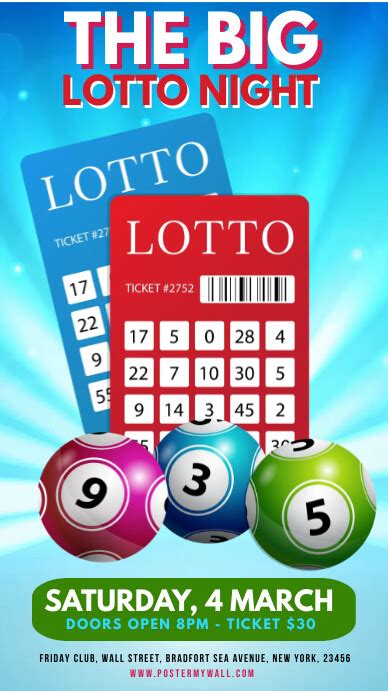 The Big Lotto Bingo Template Postermywall