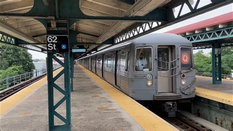 BMT Subway D F N Q Trains New Utrecht Ave 62nd Street R46