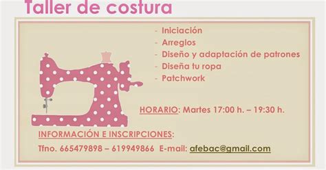 AFEBAC TALLER DE COSTURA