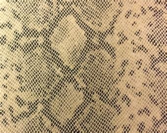 Beige Faux Viper Sopythana Snake Skin Vinyl Fabric Sold By Etsy