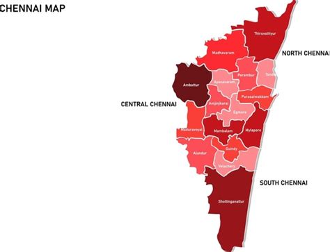 Map Of Chennai District - Fayre Jenilee