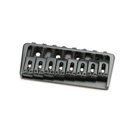 8 STRING HARDTAIL BRIDGE HIPSHOT STYLE BLACK