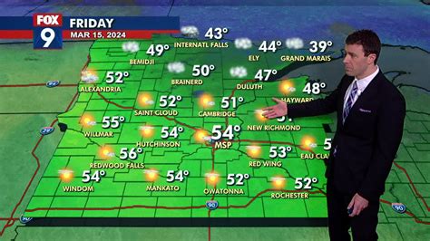 Mn Weather Pleasant Friday Windy Weekend Ahead Fox 9 Minneapolis St