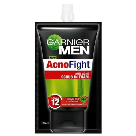 Jual Garnier Acno Fight Anti Acne Scrub In Foam Original Shopee Indonesia