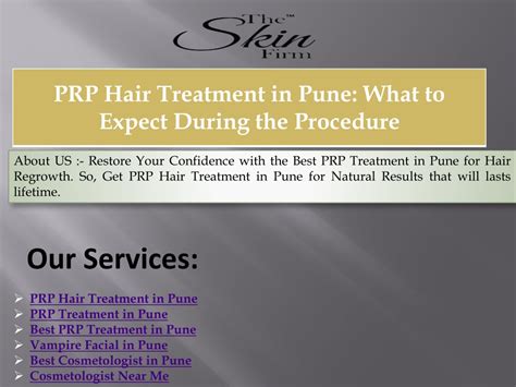 Ppt Prp Hair Treatment In Pune What To Expect During The Procedure Powerpoint Presentation