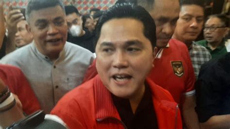 Menteri Bumn Erick Thohir Resmi Calonkan Diri Jadi Ketum Pssi Janji Berantas Tangan Nakal