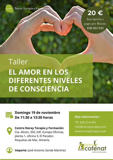 Taller El Amor En Los Diferentes Niveles De Consciencia Noray Terapia