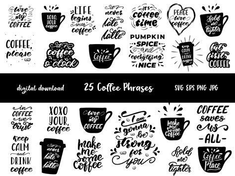 Best Seller Coffee Svg Bundle Coffee Sublimation Png Files 1498182 Svgs