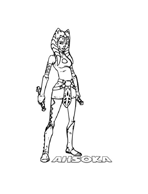 Ahsoka Star Wars Coloring Page The Best Porn Website