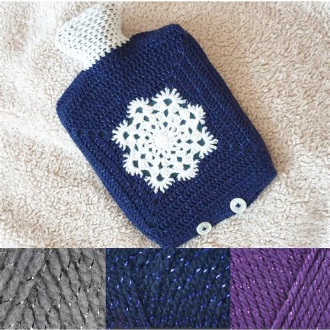 Crochet Hot Water Bottle Cover Etsy UK
