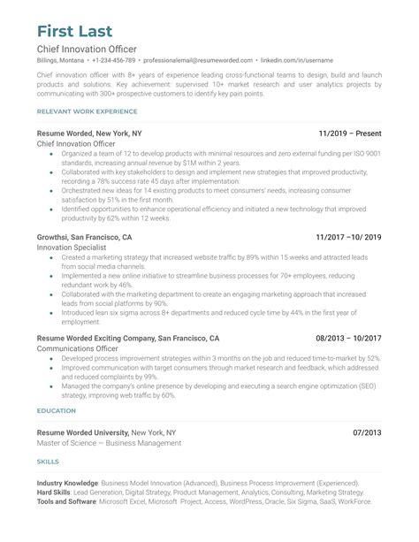 5 Non Profit Resume Examples For 2025 Resume Worded