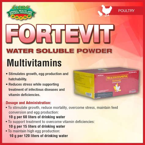 FORTEVIT 20KG - Leads Animal Health and Natural Solutions