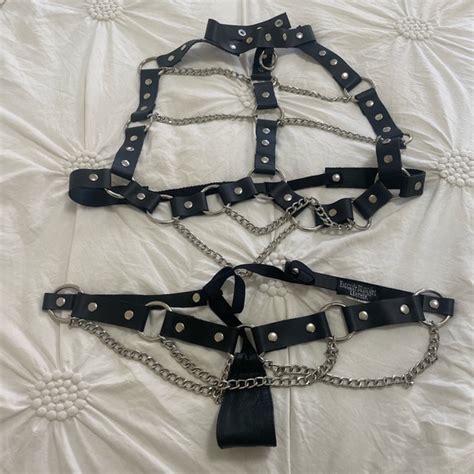 Dolls Kill Intimates Sleepwear Dolls Kill Bondage Chain Lingerie Set Poshmark