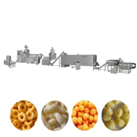 Full Automatic Twin Screw Extrusion Technology Fried Corn Pellet