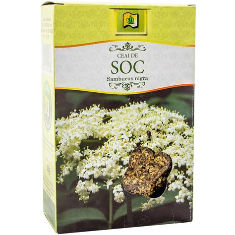 Ceai Din Flori De Soc Vrac 50gr Stefmar Valcea Emagro