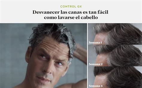 Just For Men Control Gx Shampoo Desvanecedor Progresivo De Canas Cubre Gradualmente Las Canas