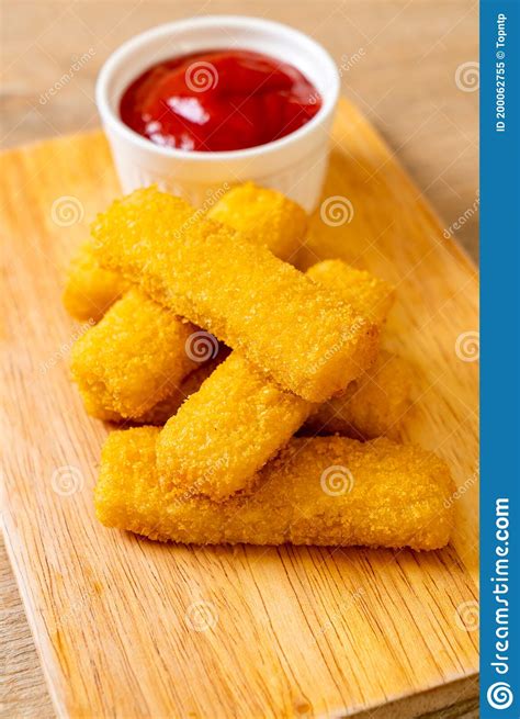 Crispy Fried Fish Fingers Stock Image Image Of Dish 200062755