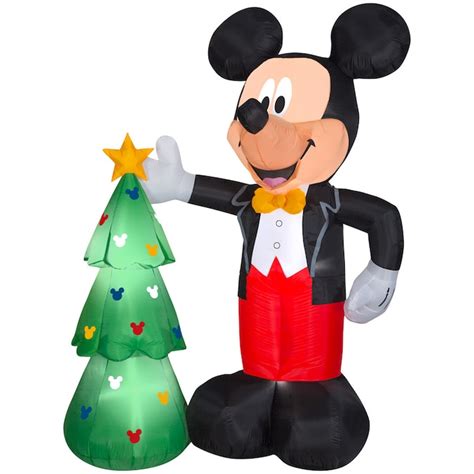 Disney 75131 Ft Lighted Mickey Mouse Christmas Inflatable In The