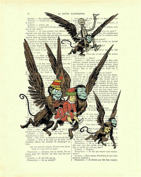 Wizard of Oz flying monkeys scene Digital Art by Madame Memento - Pixels