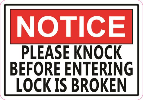 Printable Please Knock Sign