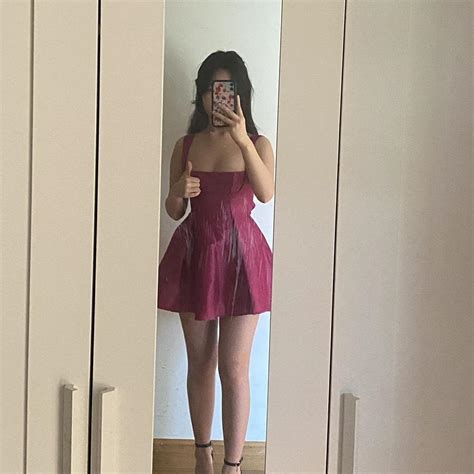 Lucy In The Sky Hot Pink Fit And Flare Mini Depop