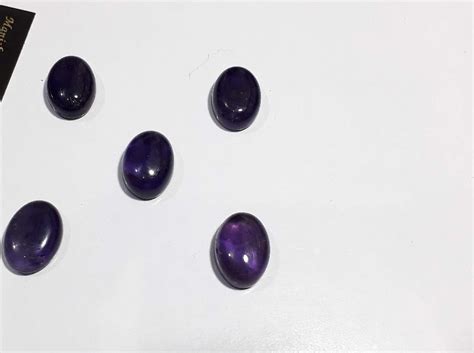 African Amethyst Gemstone Oval Shape Calibrated Cabochons Loose