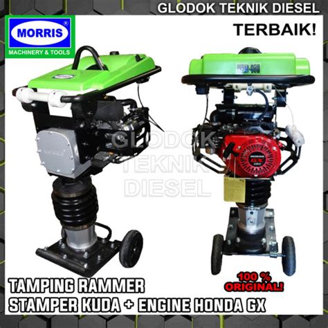 Jual Morris Stamper Kuda Tamping Rammer Engine HONDA GX 160 Pemadat