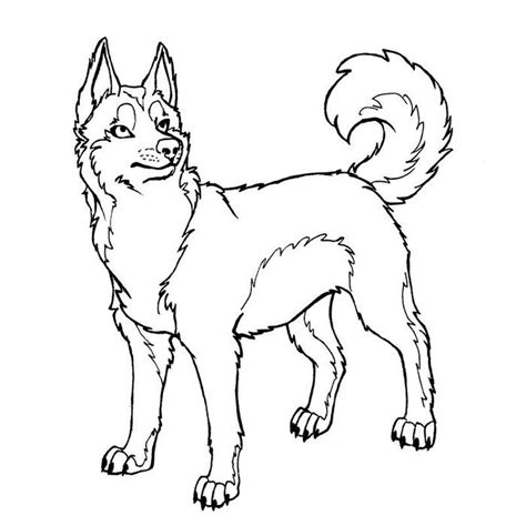 Husky Puppy Coloring Pages Printable