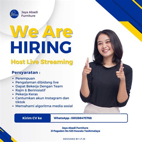 Lowongan Kerja Jaya Abadi Furniture Penempatan Tasikmalaya : Lamar