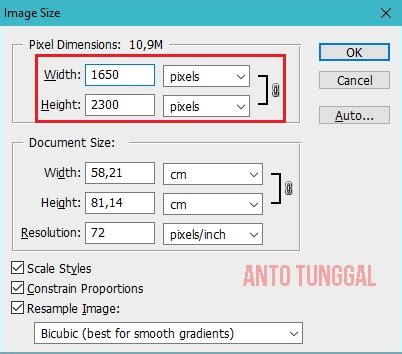 Cara Merubah Ukuran Foto Dan Gambar Di Photoshop Anto Tunggal