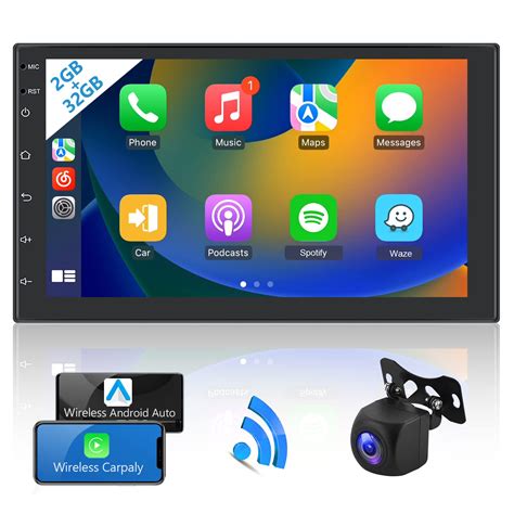 Buy 2g 32g Android Car Stereo Double Din With Apple Carplay Android Auto Radio Gps Hodozzy 7