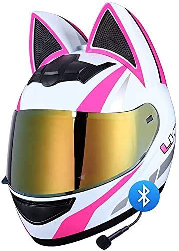 Casco Moto Con Orejas De Gato Con Descuento