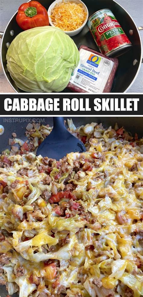 Cabbage Roll Skillet Recipe Dinner With Ground Beef Beef Dinner