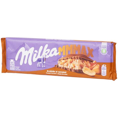 Tablette de chocolat Milka Mmmax Cacahuètes au caramel Action