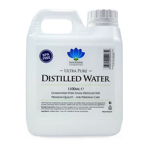 Distilled Water 100 Pure Steam Distilled H2o 1100ml Buy Online In