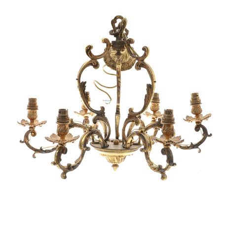 LJUSKRONA FÖR SEX LJUS LOUIS XV STIL TAL Belysning Lampor Ljuskronor Auctionet