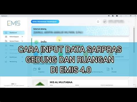 Cara Input Sarpras Gedung Dan Ruangan Di Emis