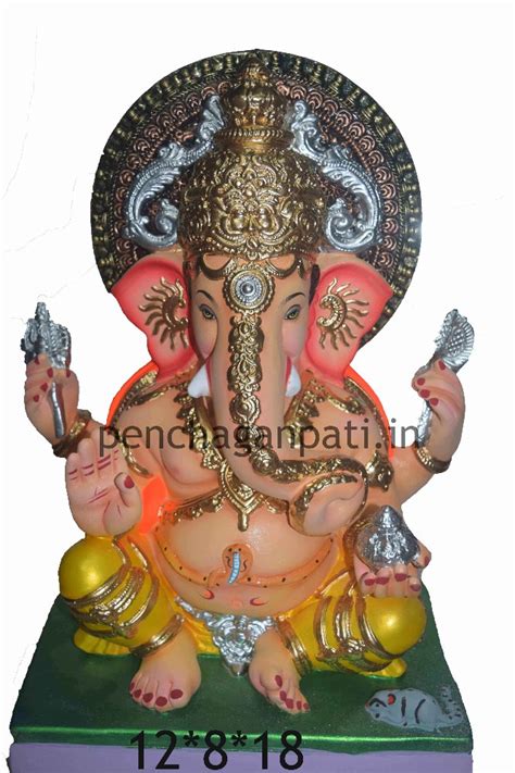 6 X 5 X 8 Inch Clay Ganesh Statue At Rs 120 Piece Clay Ganesha Statue