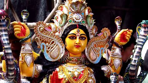 Maa Monosa Idol Towards Devotees House Kumortuli Kolkata 15th Aug