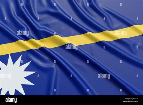 Nauru bandera Estructura ondulada alta textura detallada Ilustración