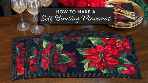 How To Make A Self Binding Placemat A Shabby Fabrics Tutorial YouTube