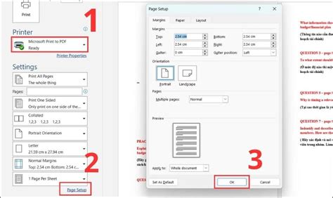 Cách in 2 trang trên 1 mặt giấy a4 trong pdf word excel cách in