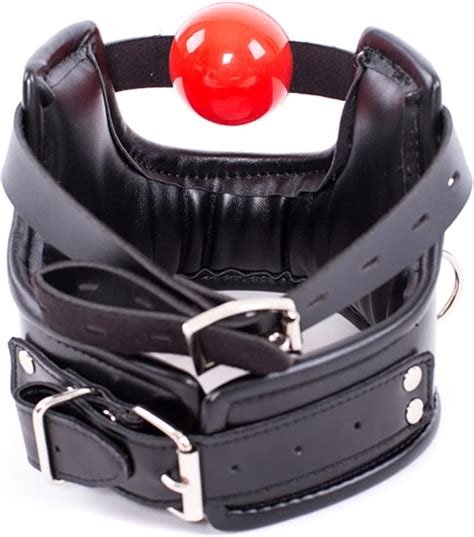 Einstellbar Knebel Mund Extrem Silikon Ball Gag Halsband Mit Sm