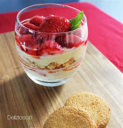 Verrine comme une tarte aux fraises Délizioso