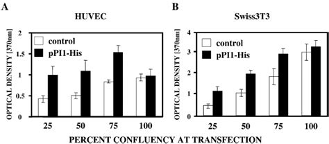 Pi Induces Dna Synthesis In Primary A Huvecs And B Swiss T